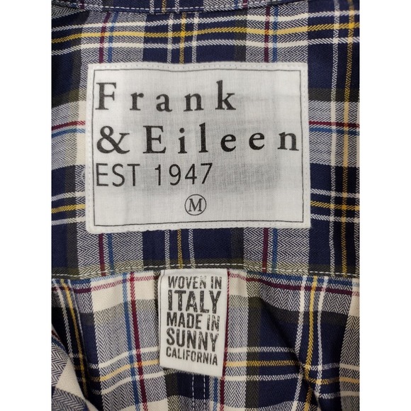 Frank & Eileen Shirt Women's Medium Multicolor Windowpane Grid Barry Button Up - Picture 5 of 12